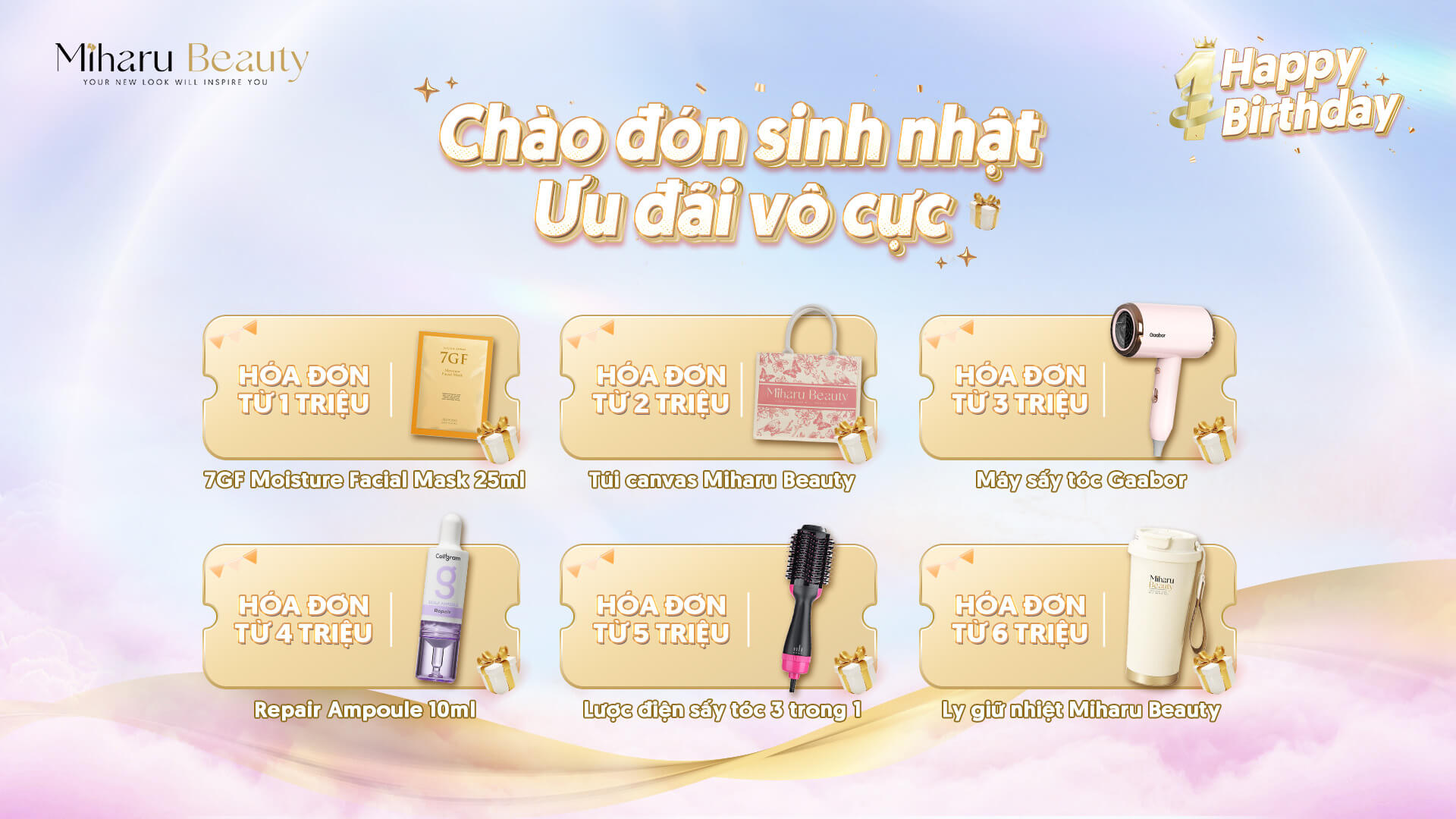 CHÀO ĐÓN SINH NHẬT - ƯU ĐÃI VÔ CỰC